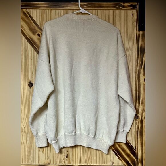 Blarney Castle Embroidered Sweater Winter White XL - Picture 2 of 6